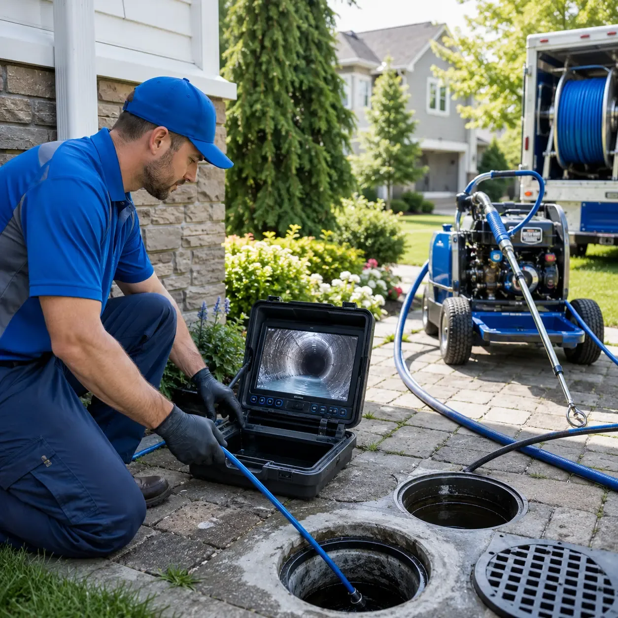 Outdoor drain cleaning professionals serving Cortland, NY