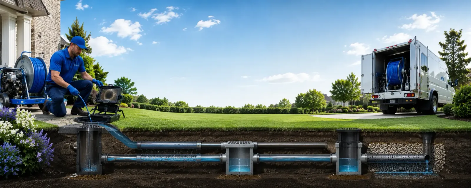 Outdoor drain cleaning information for Cortland, NY